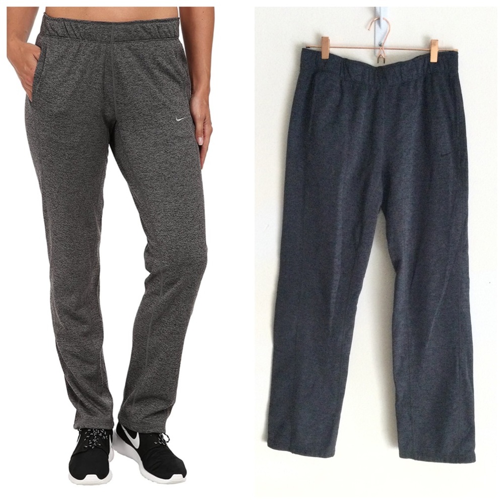 NIKE Women’s Therma All Time Training Pants Gray Sz Medium